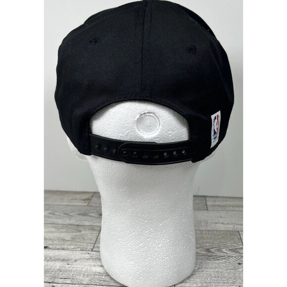 VINTAGE CHICAGO BULLS SNAPBACK HAT CAP ADULT BLACK/RED NWT 90'S NOS JORDAN - Picture 8 of 13